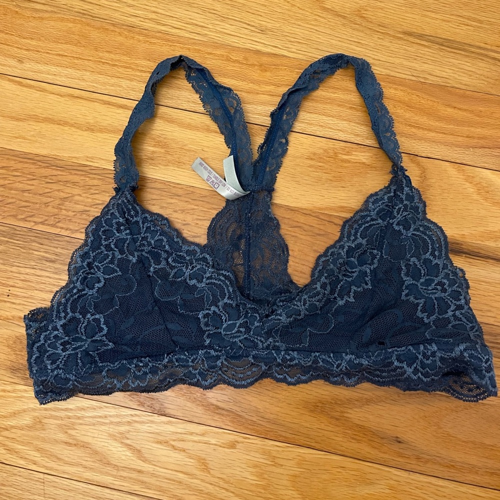 blue lace bralette size s/m